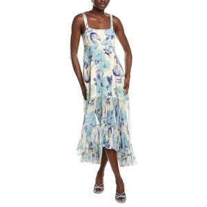 Azeeza Womens  Bellevue Silk Midi Dress